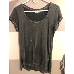 dark grey t-shirt